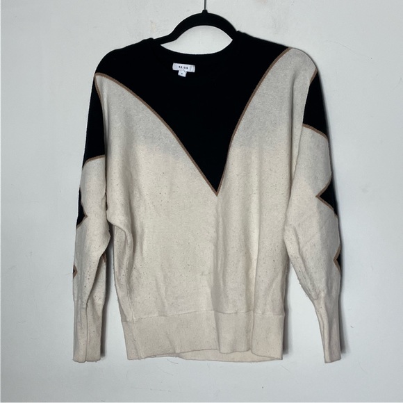 Reiss‎ Sydney Patterned Crewneck sweater wool knit intarsia Small - Picture 3 of 7